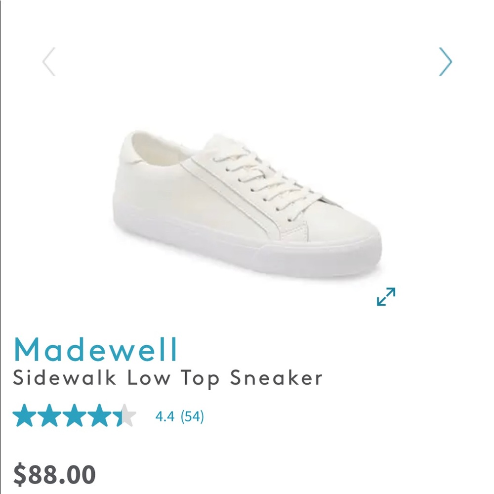 NWOB - Madewell Sidewalk Sneakers in “Parchment”